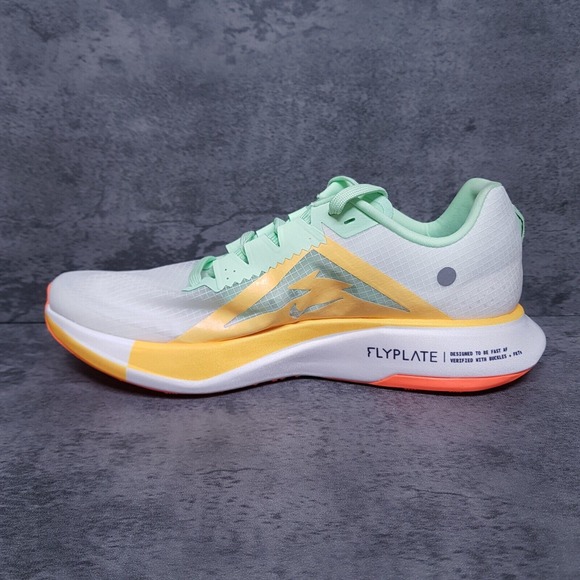 NIKE ZoomX Ultrafly Trail Hiking Running Shoes Mens 10.5 White Vapor Green - Picture 3 of 6